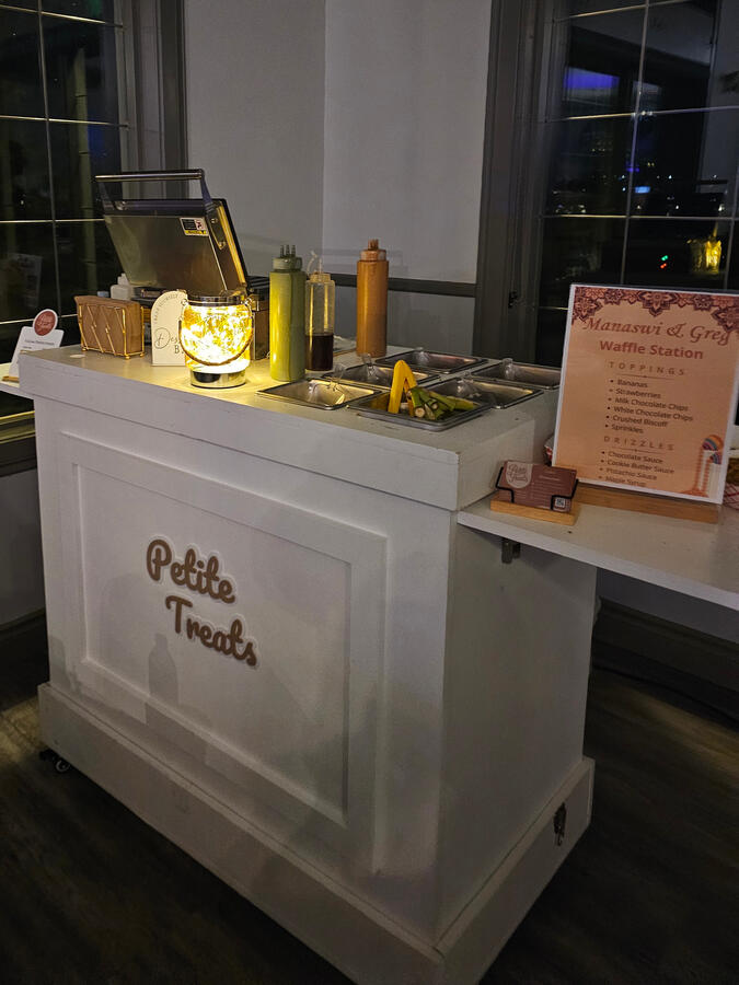 wedding waffle cart